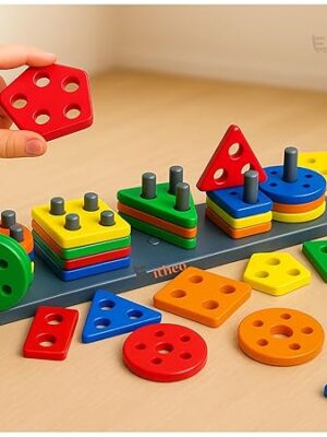 Geometric Angle Blocks for Kids